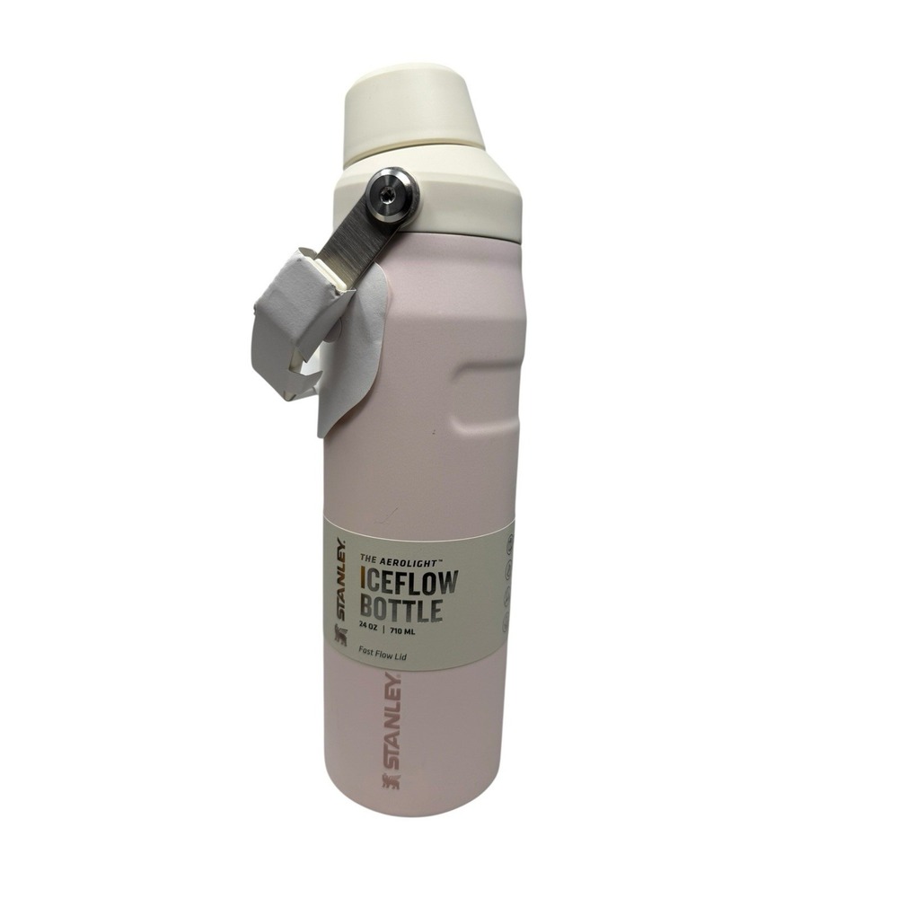 Stanley IceFlow AeroLight Fast Flow Bottle 24oz Rose Quartz Glimmer Tumbler Pink